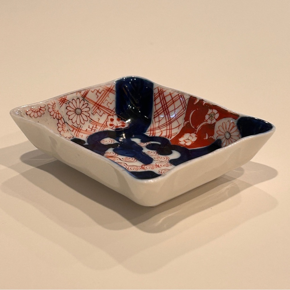 HOKUTOSHA IMARI - SMALL SWEET DISH - “Made in Occupied Japan” - Cobalt Blue